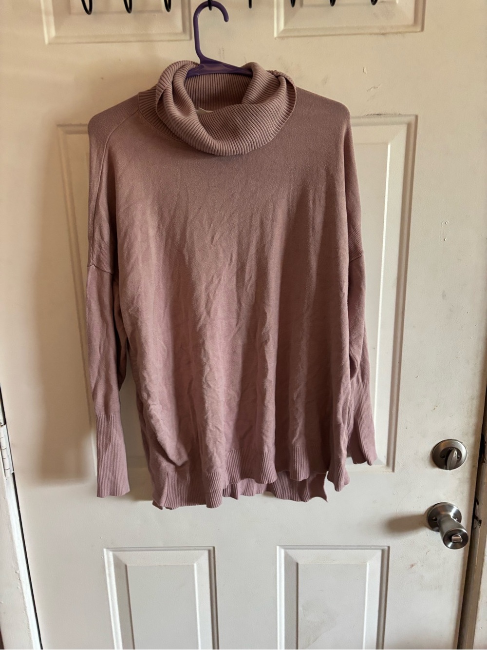 Cato Dusty Mauve Cowl Neck Sweater